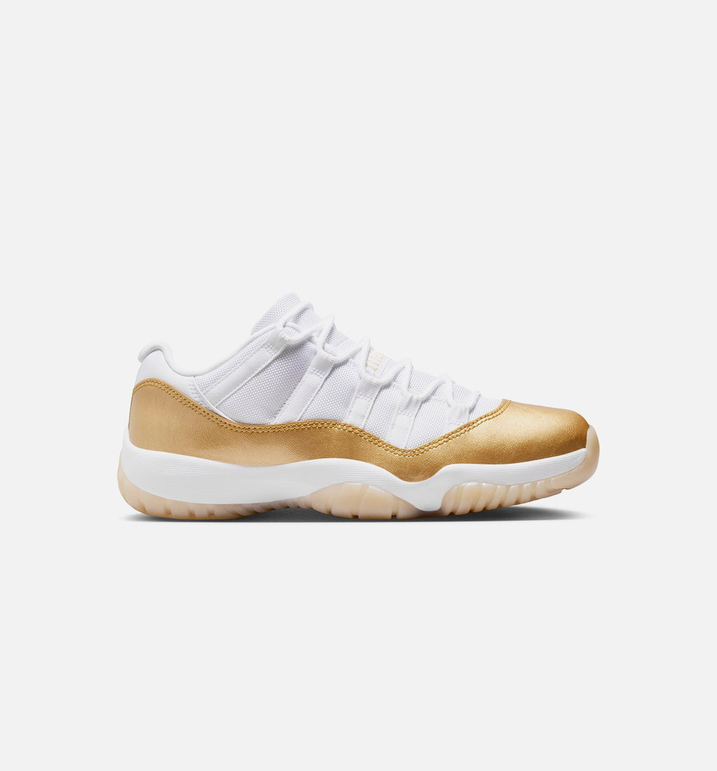 Air Jordan 11 Retro Low Mother's Day Women's Lifestyle Shoes - White / Metallic Gold / Team Gold