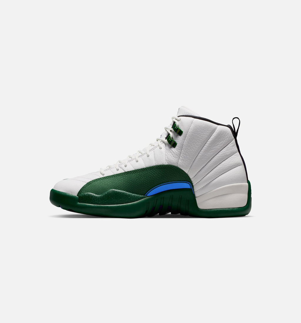 Air Jordan 12 Retro Idols Become Rivals Men's Lifestyle Shoes - Summit White / Gorge Green / Fierce Purple