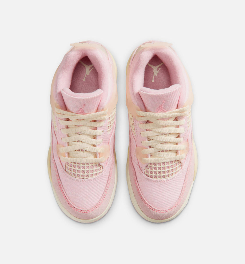 Air Jordan 4 Retro Pink Pearl & Iced Carmine Preschool Lifestyle Shoes - Pearl Pink / Iced Carmine / Coconut Milk