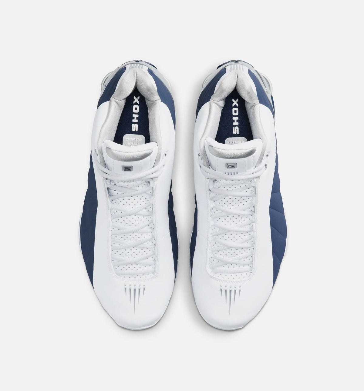 Shox BB4 Olympic Men's Lifestyle Shoes - White / Midnight Navy / Metallic Silver