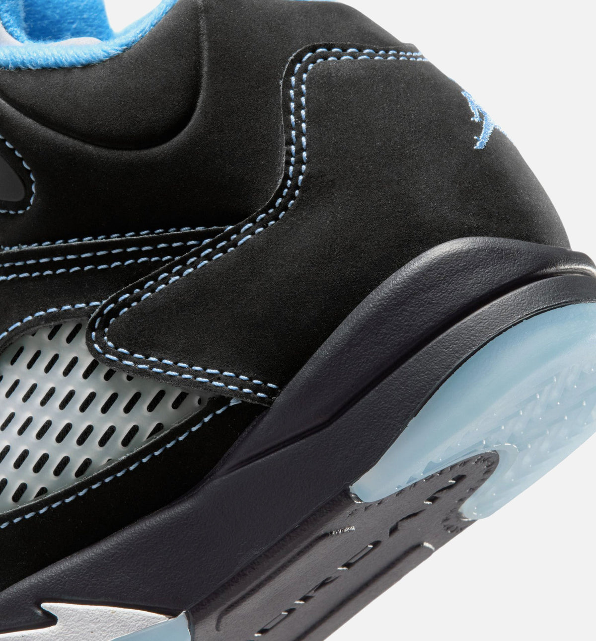 Air Jordan 5 Retro Black Carolina Preschool Lifestyle Shoes - Black / University Blue / White