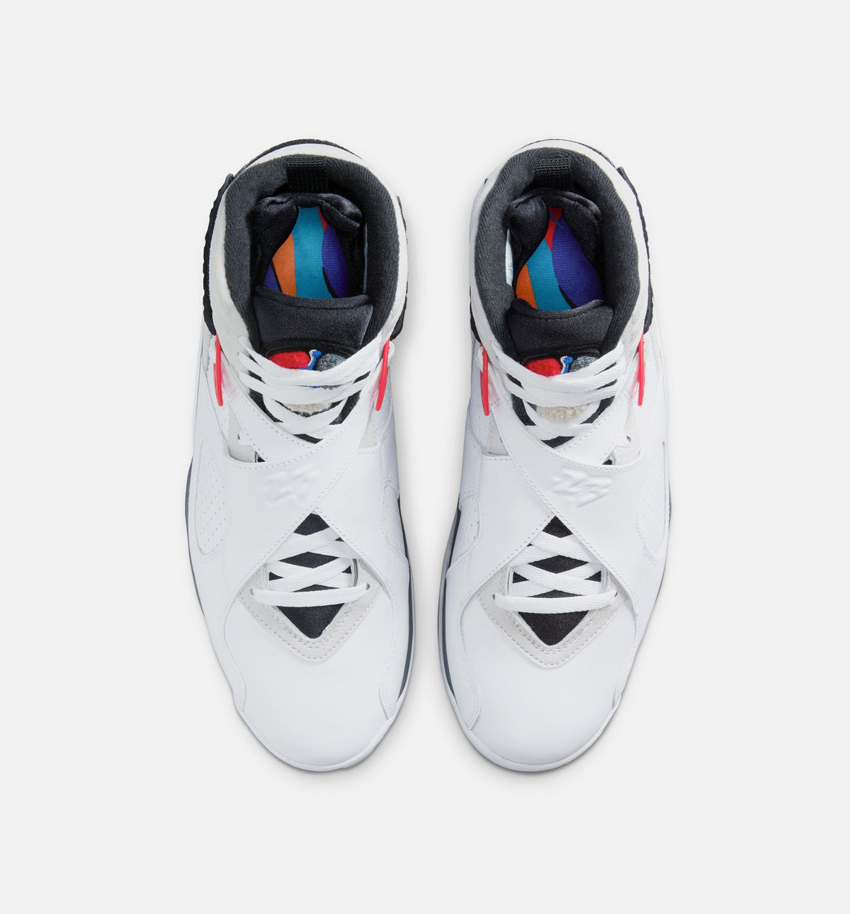 Air Jordan 8 Retro White and True Red Men's Lifestyle Shoes - White / Black / True Red