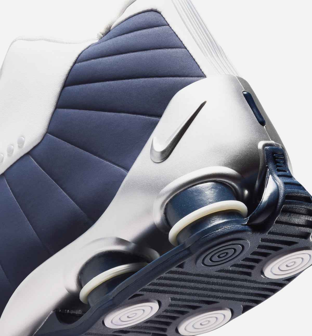 Shox BB4 Olympic Men's Lifestyle Shoes - White / Midnight Navy / Metallic Silver