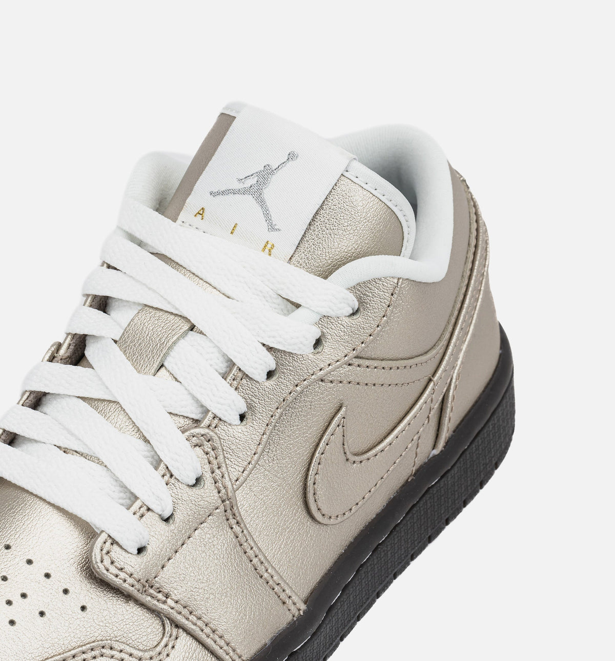 Air Jordan 1 Low SE Metallic Zinc Women's Lifestyle Shoes - Metallic Zinc / Summit White / Velvet Brown