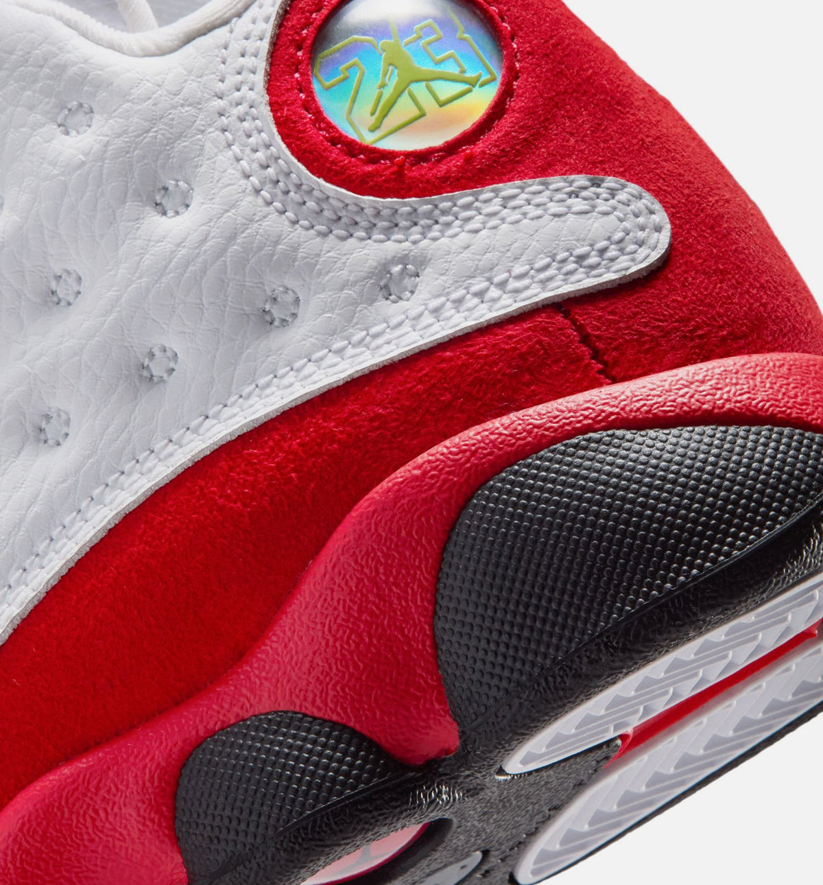 Air Jordan 13 Retro White and University Red Preschool Lifestyle Shoes - White / Black / True Red