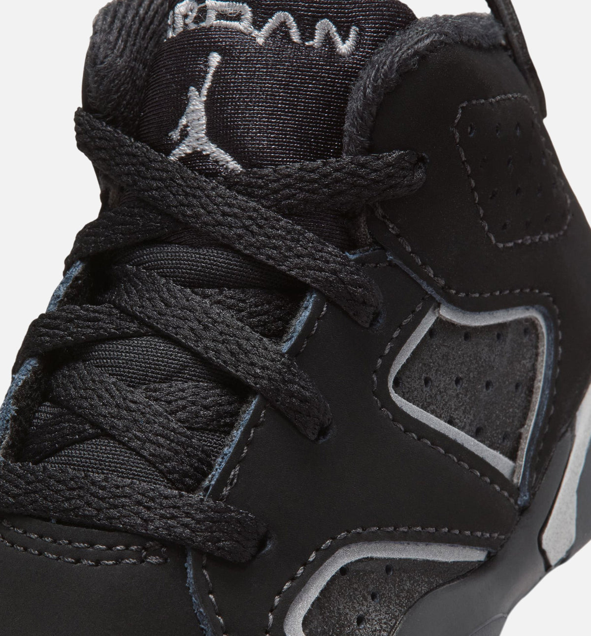 Air Jordan 6 Cap & Gown Infant & Toddler Lifestyle Shoes - Black / Reflective Silver