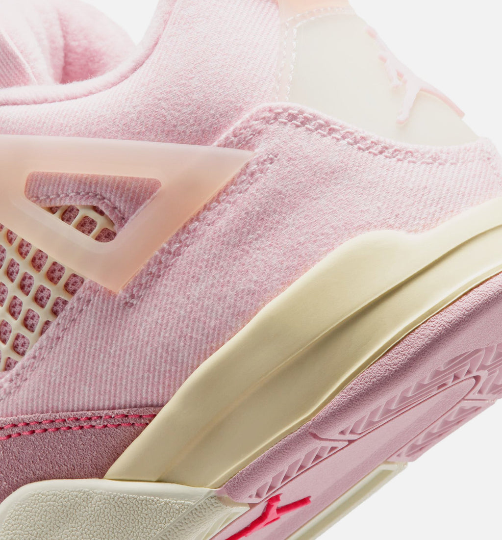 Air Jordan 4 Retro Pink Pearl & Iced Carmine Preschool Lifestyle Shoes - Pearl Pink / Iced Carmine / Coconut Milk