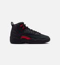 Air Jordan 12 Retro Bloodline Grade School Lifestyle Shoes - Black / Varsity Red