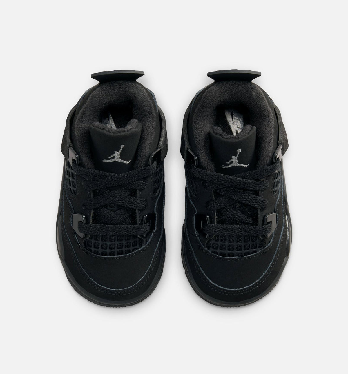 Air Jordan 4 Retro Black Cat Infant & Toddler Lifestyle Shoes - Black / Light Graphite