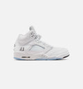 Air Jordan 5 Retro OG White Metallic Men's Lifestyle Shoes - White / Metallic Silver / Black
