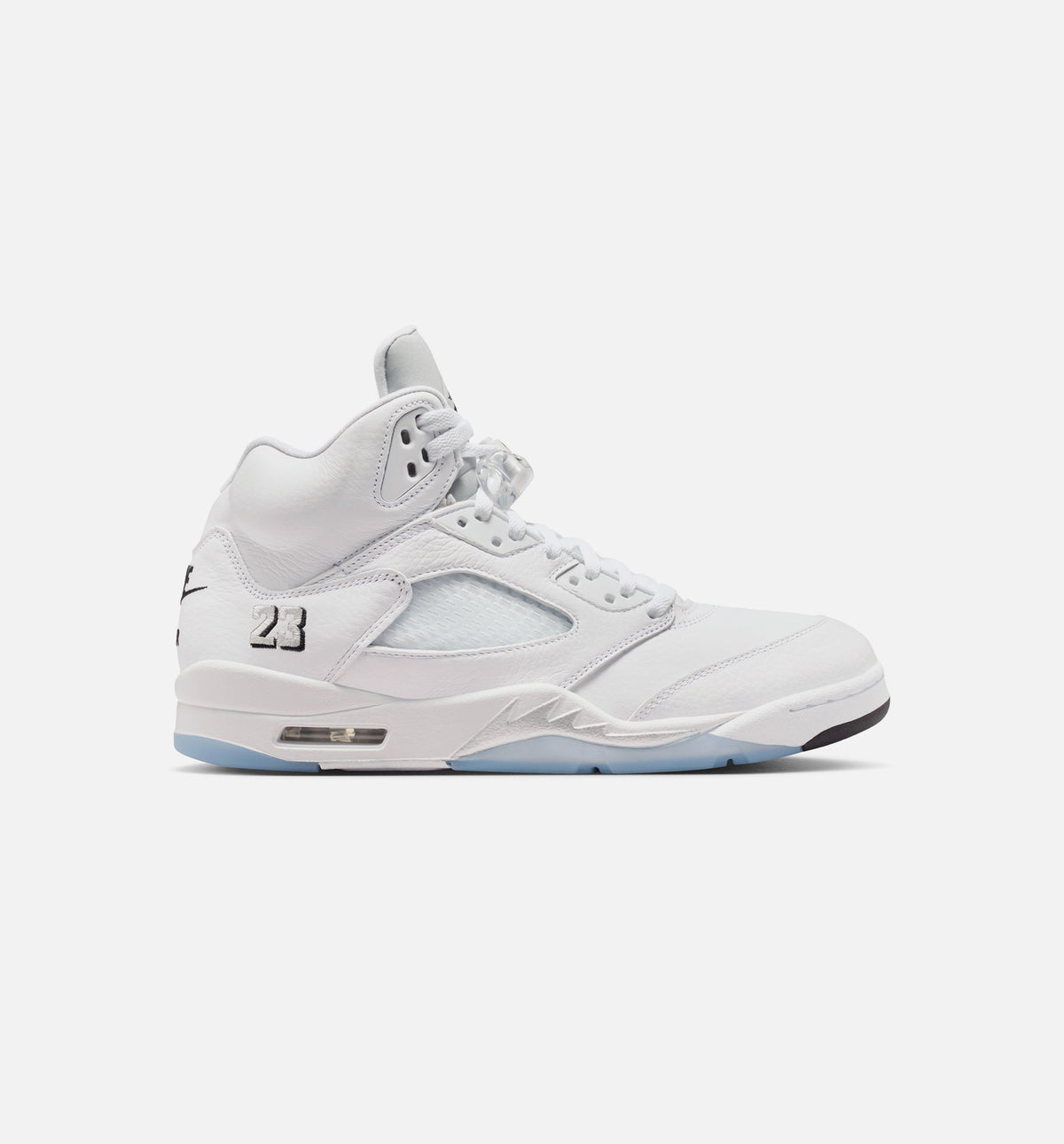 Air Jordan 5 Retro OG White Metallic Men's Lifestyle Shoes - White / Metallic Silver / Black