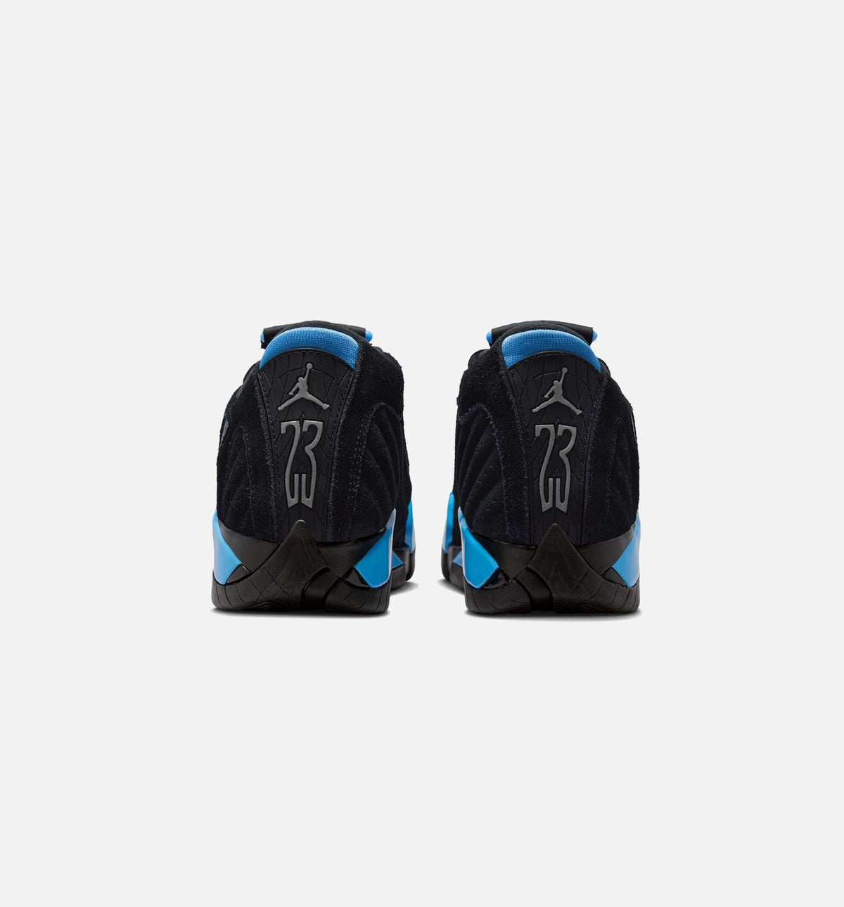 Air Jordan 14 Retro Black University Blue Grade School Lifestyle Shoes - Black / White / University Blue
