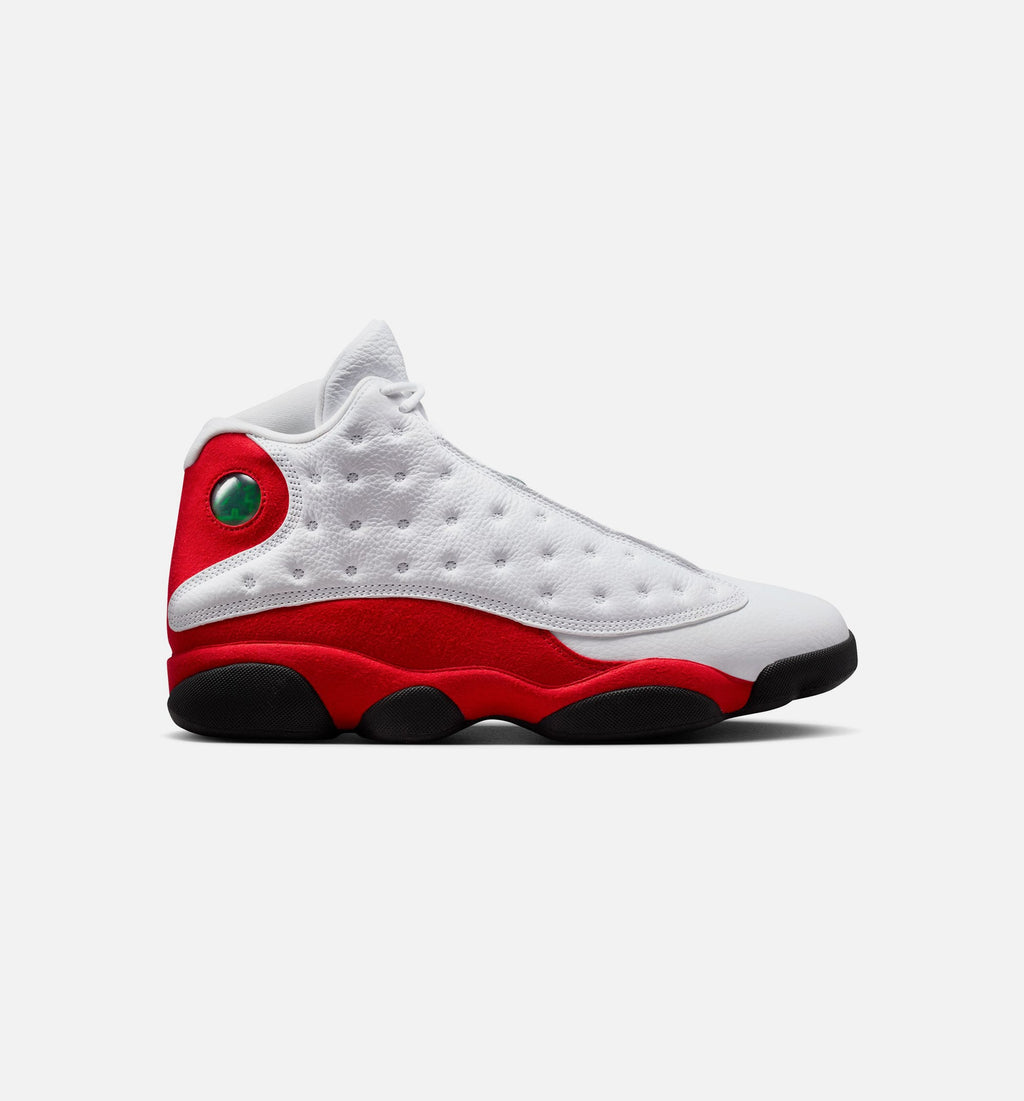 Air Jordan 13 Retro White and University Red Men's Lifestyle Shoes - White / Black / True Red