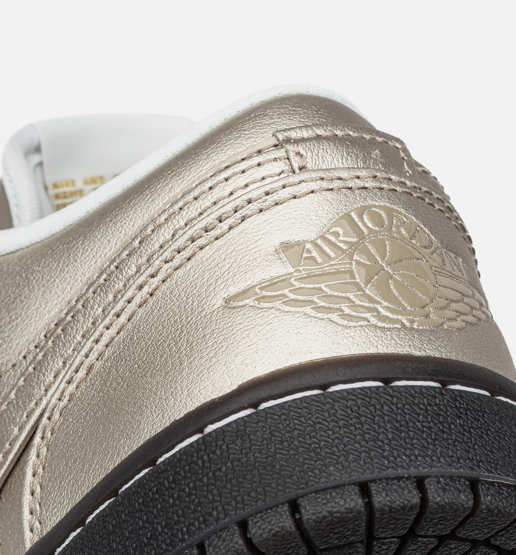 Air Jordan 1 Low SE Metallic Zinc Women's Lifestyle Shoes - Metallic Zinc / Summit White / Velvet Brown