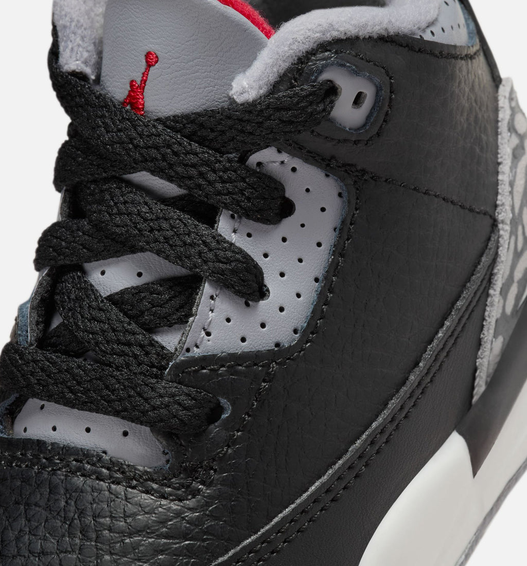 Air Jordan 3 Retro Black Cement Infant/Toddler Shoes