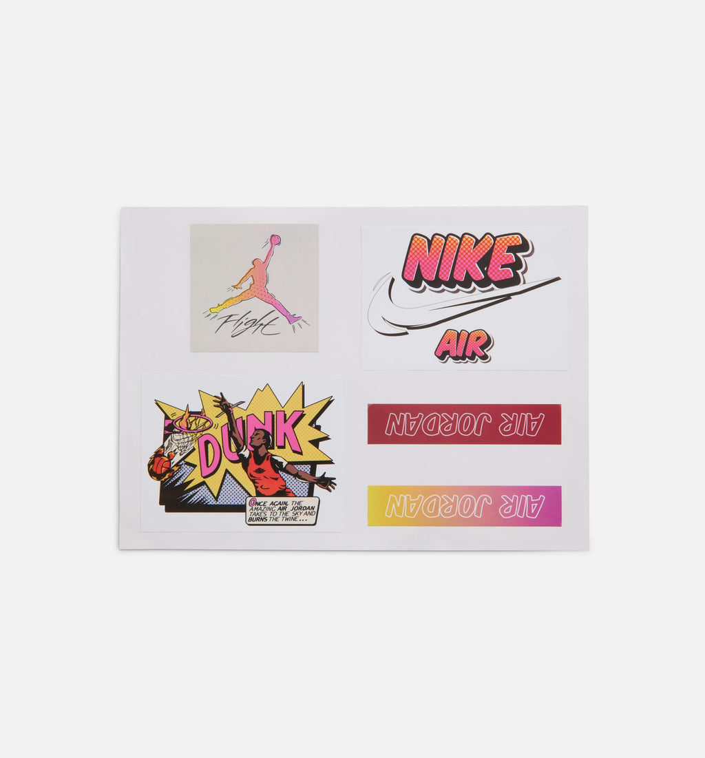 Air Jordan 4 Retro Comic Men's Lifestyle Shoes - Off-White, Fire Pink & Anthracite