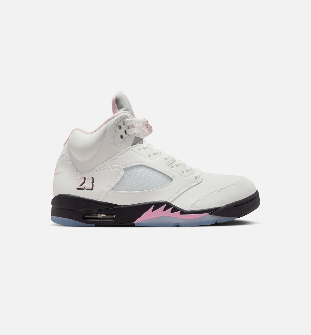Air Jordan 5 Retro Medium Soft Pink Men's Lifestyle Shoes - White / Soft Pink / Black