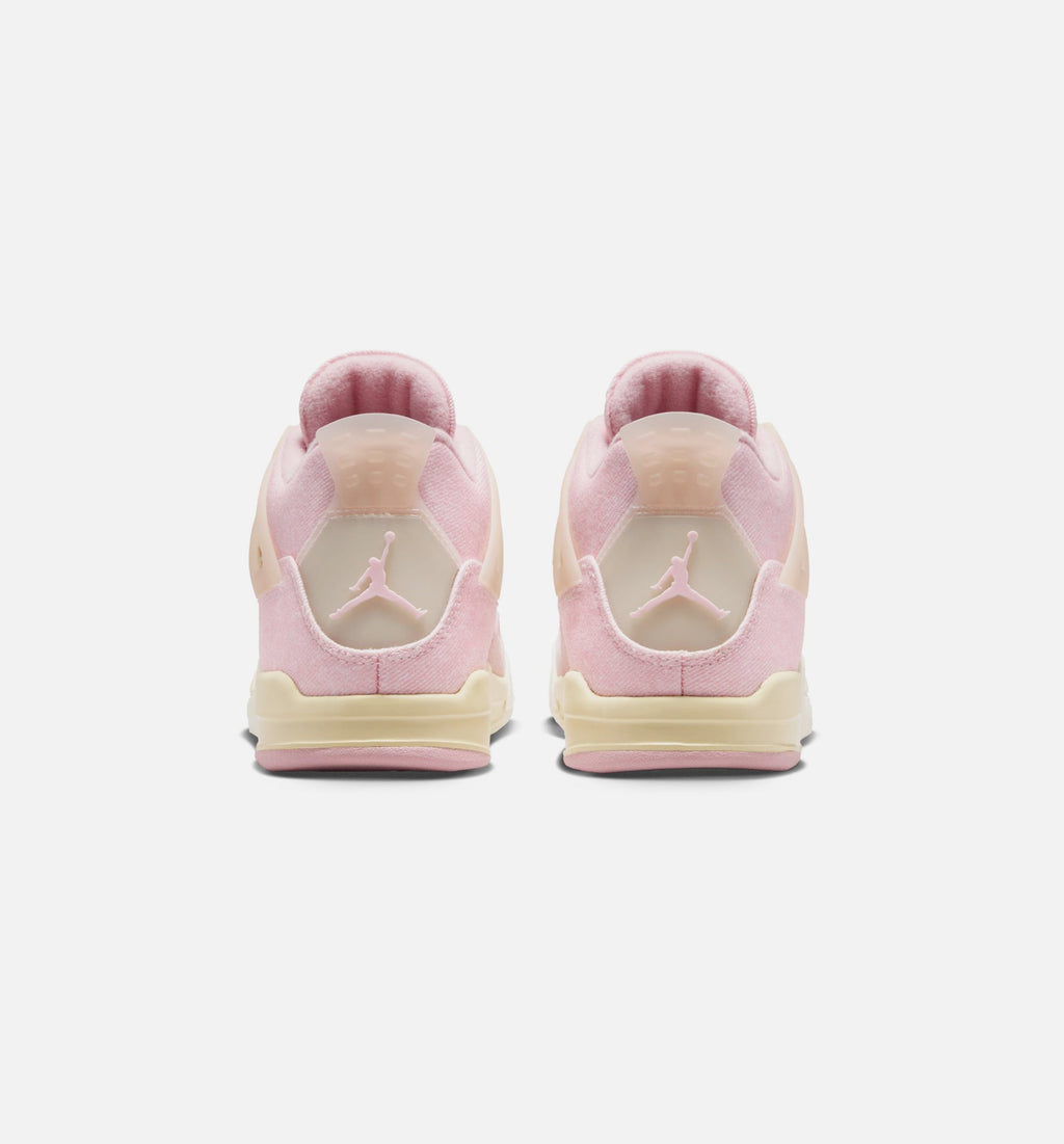 Air Jordan 4 Retro Pink Pearl & Iced Carmine Preschool Lifestyle Shoes - Pearl Pink / Iced Carmine / Coconut Milk