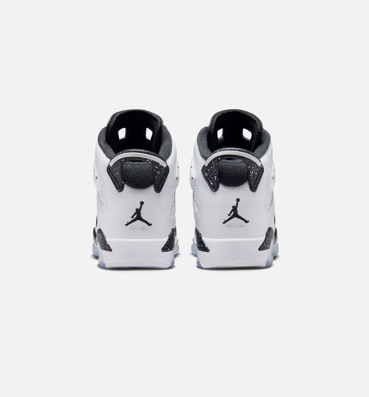 Air Jordan 6 Retro Black and White Grade School Lifestyle Shoes - Black / White