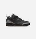 Spizike Low Men's Basketball Shoes - Black / Metallic Silver