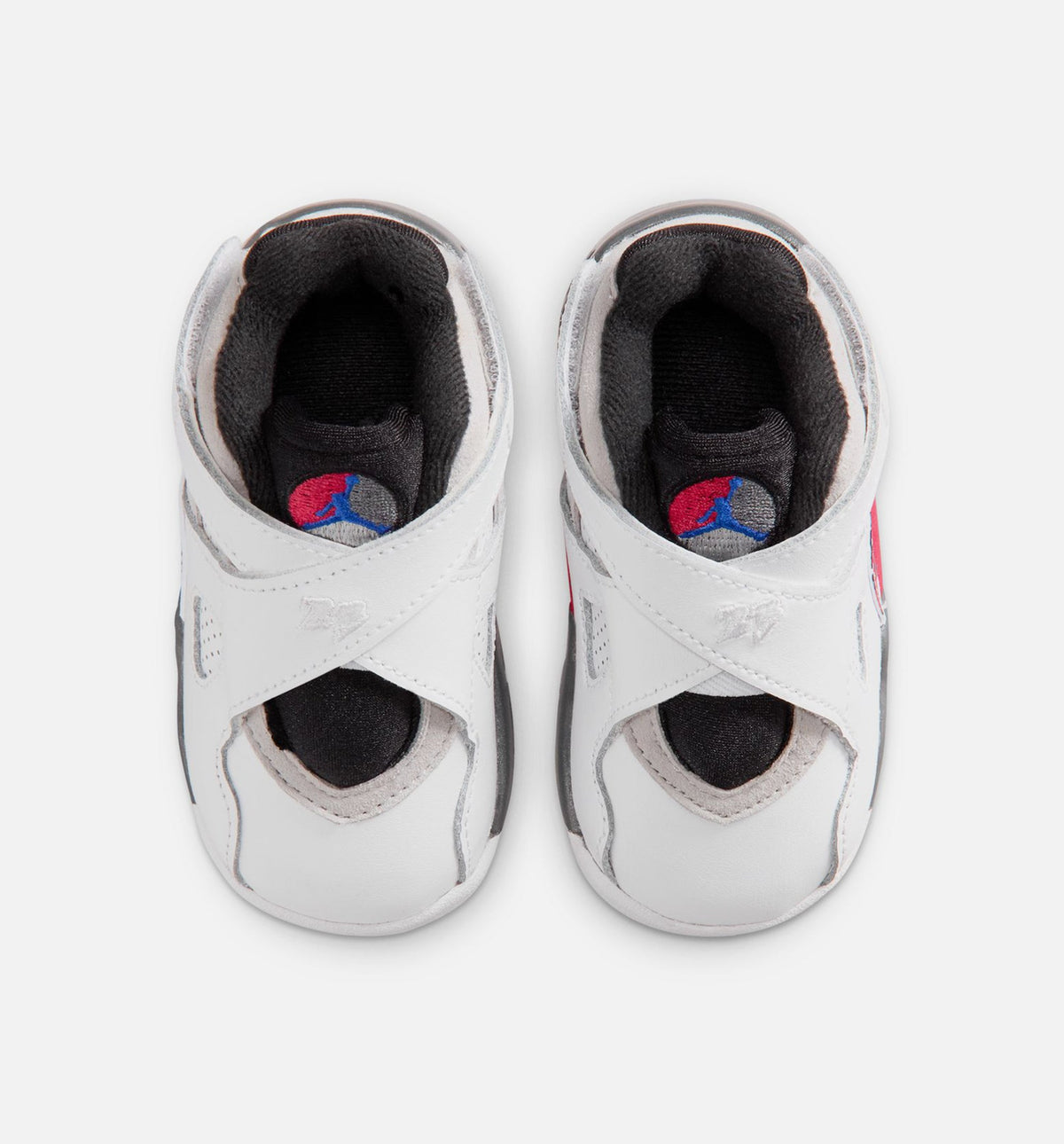Air Jordan 8 Retro White and True Red Infant & Toddler Lifestyle Shoes - White / Black / True Red