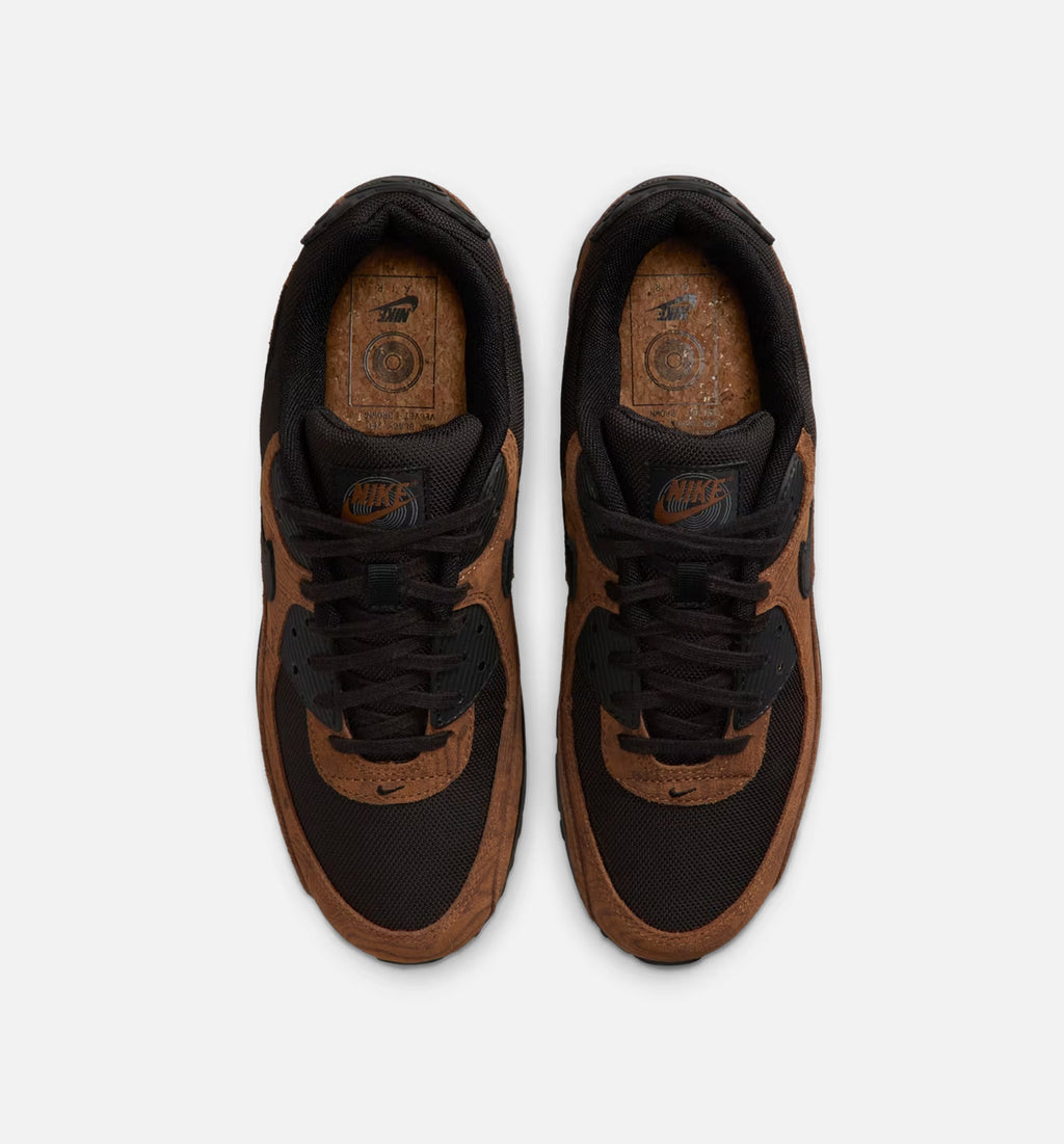 Air Max 90 Premium Men's Lifestyle Shoes - Light British Tan / Velvet Brown / Black