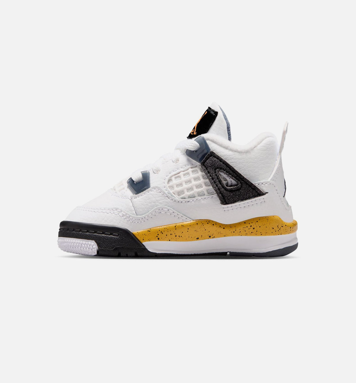 Air Jordan 4 Retro Rare Air Tour Yellow Infant & Toddler Lifestyle Shoes - White / Dark Blue Grey / Tour Yellow