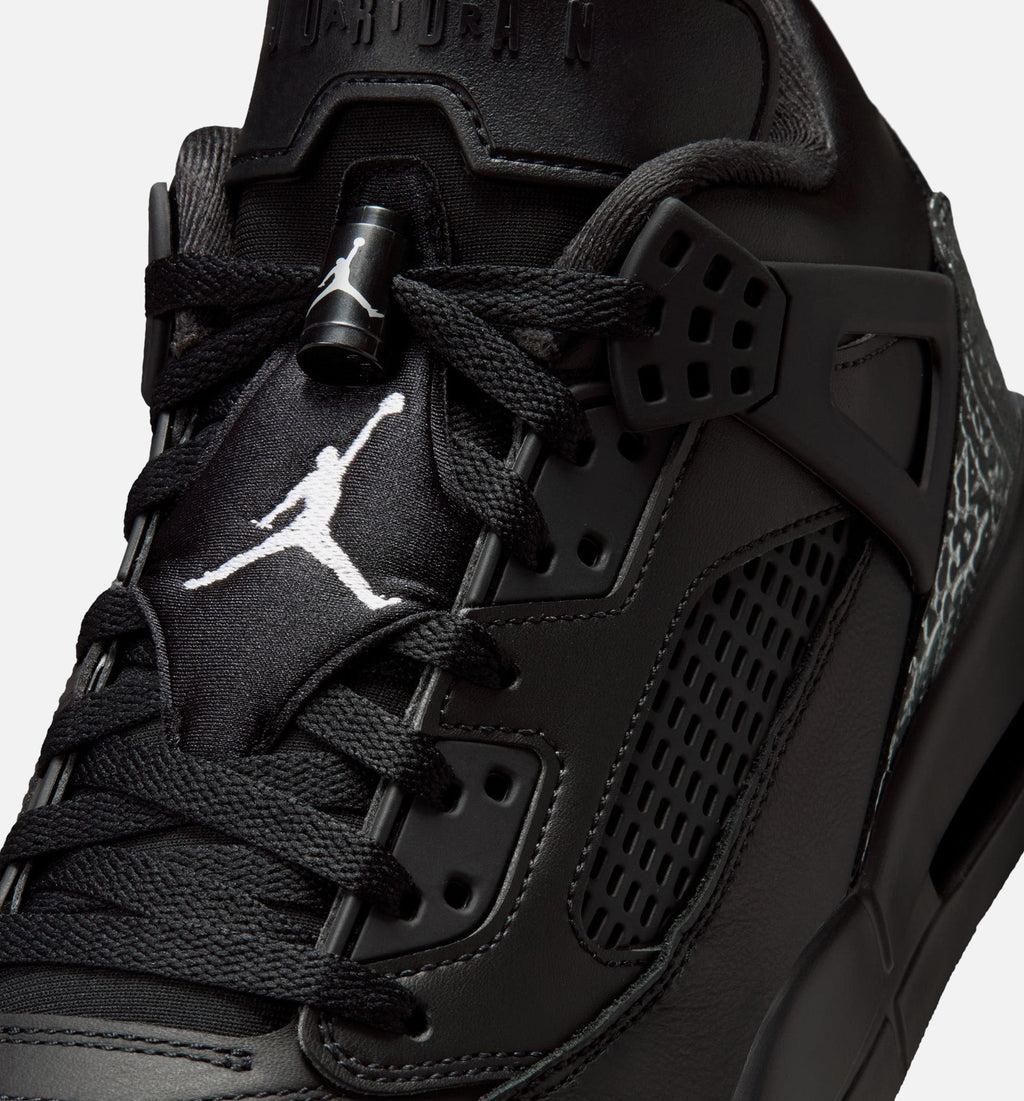 Spizike Low Men's Basketball Shoes - Black / Metallic Silver