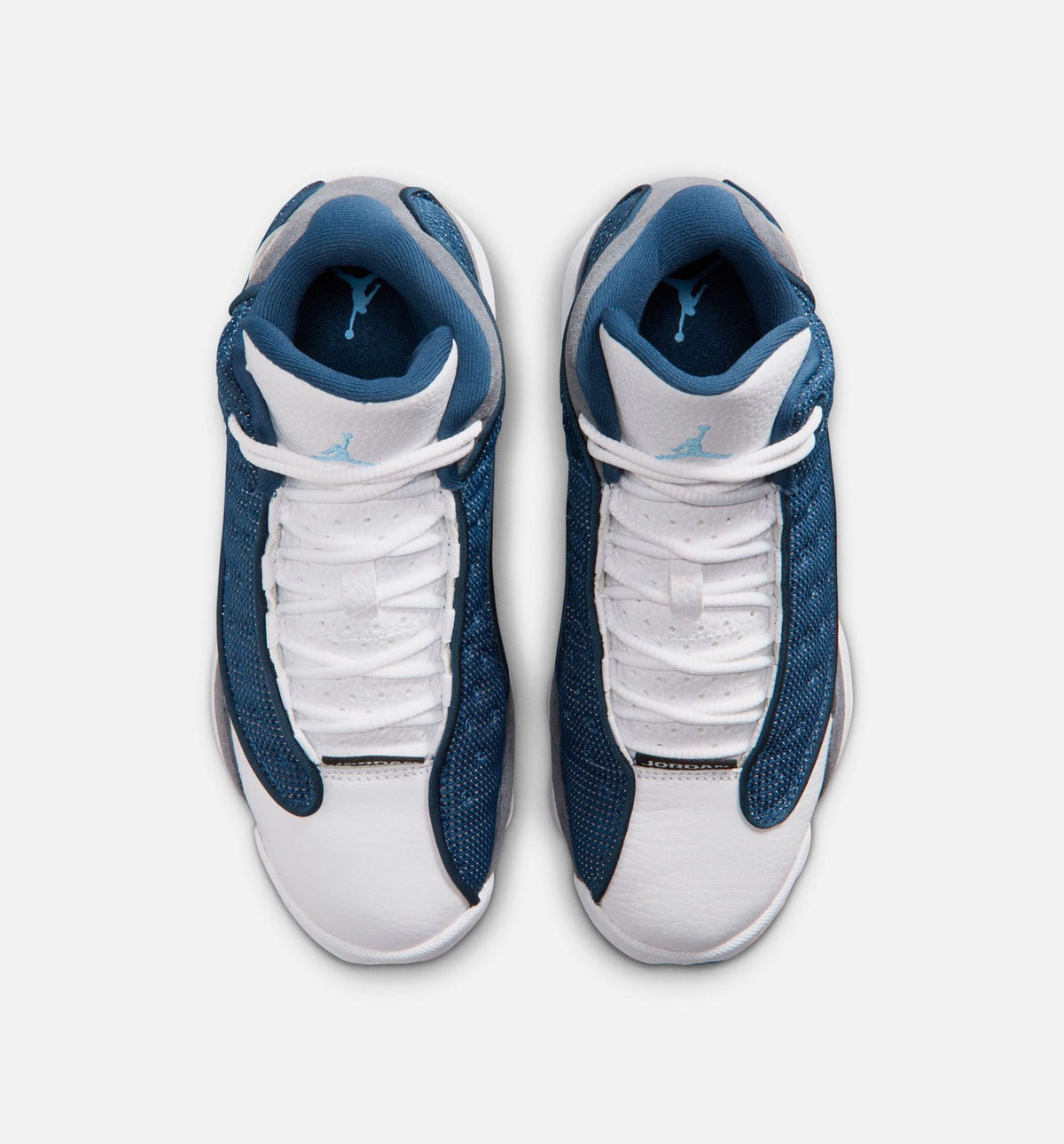 Air Jordan 13 Retro Flint Grade School Lifestyle Shoes - Navy / University Blue / Flint Grey