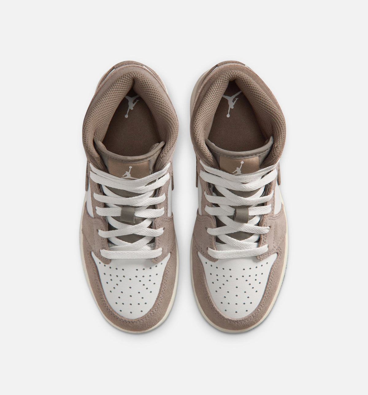 Air Jordan 1 Mid Enigma Stone Grade School Shoes