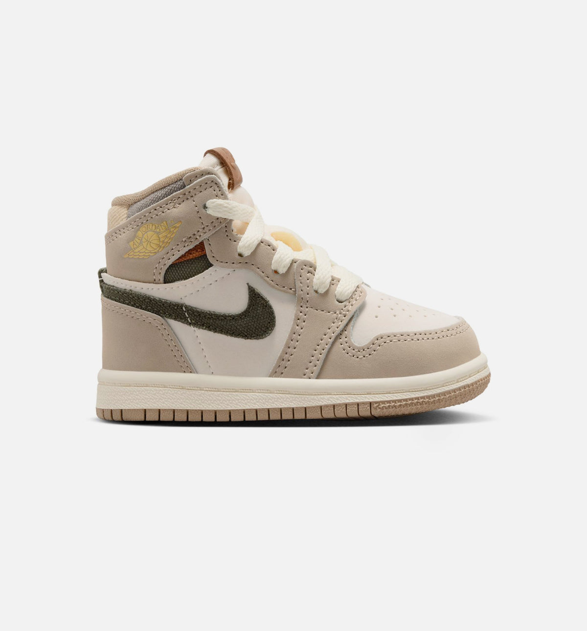 Air Jordan 1 Retro High OG Khaki Infant/Toddler Shoes