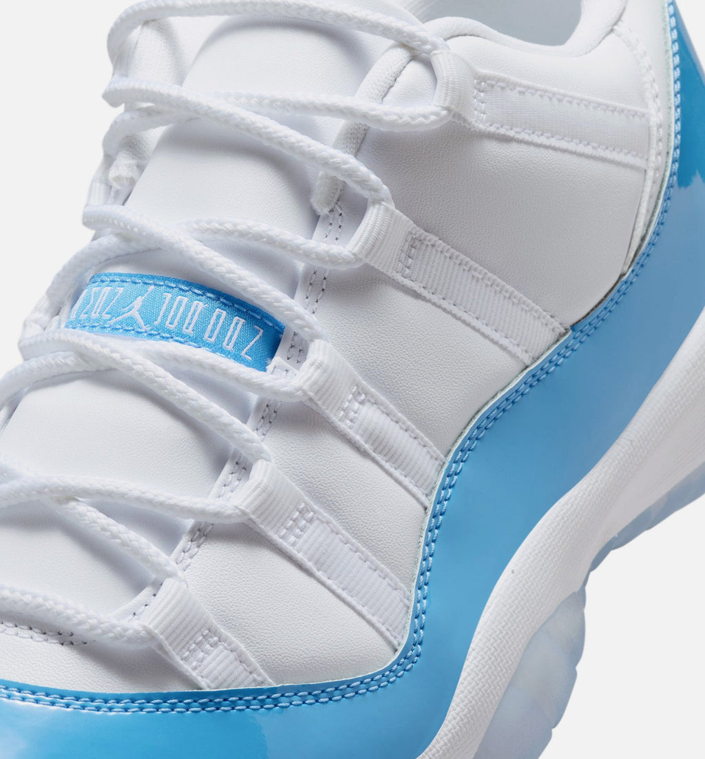 Air Jordan 11 Retro Low University Blue Men's Lifestyle Shoes - White / University Blue / Black