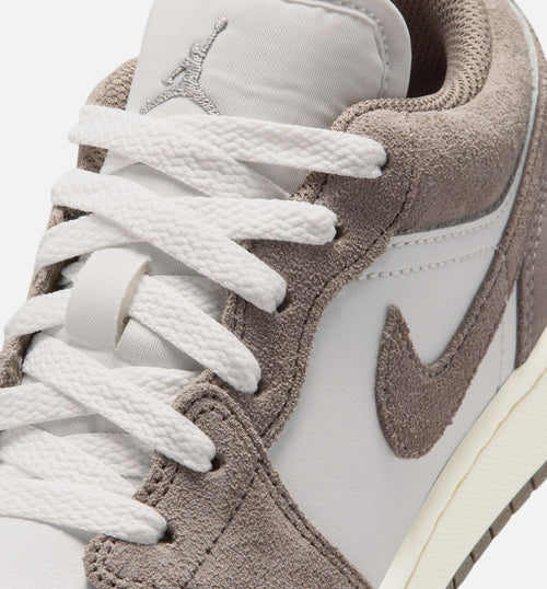 Air Jordan 1 Low Olive Grey Grade School Shoes