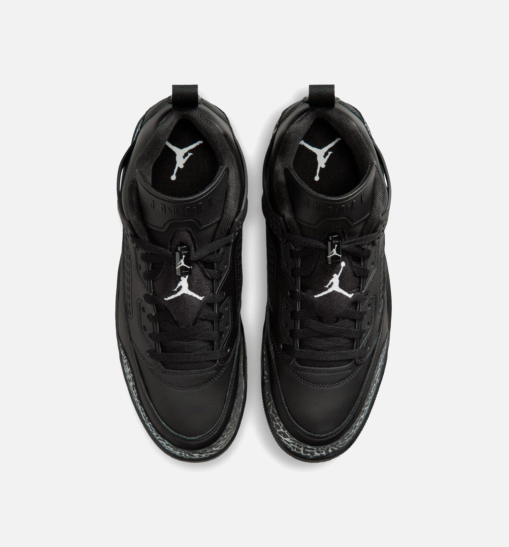 Spizike Low Men's Basketball Shoes - Black / Metallic Silver