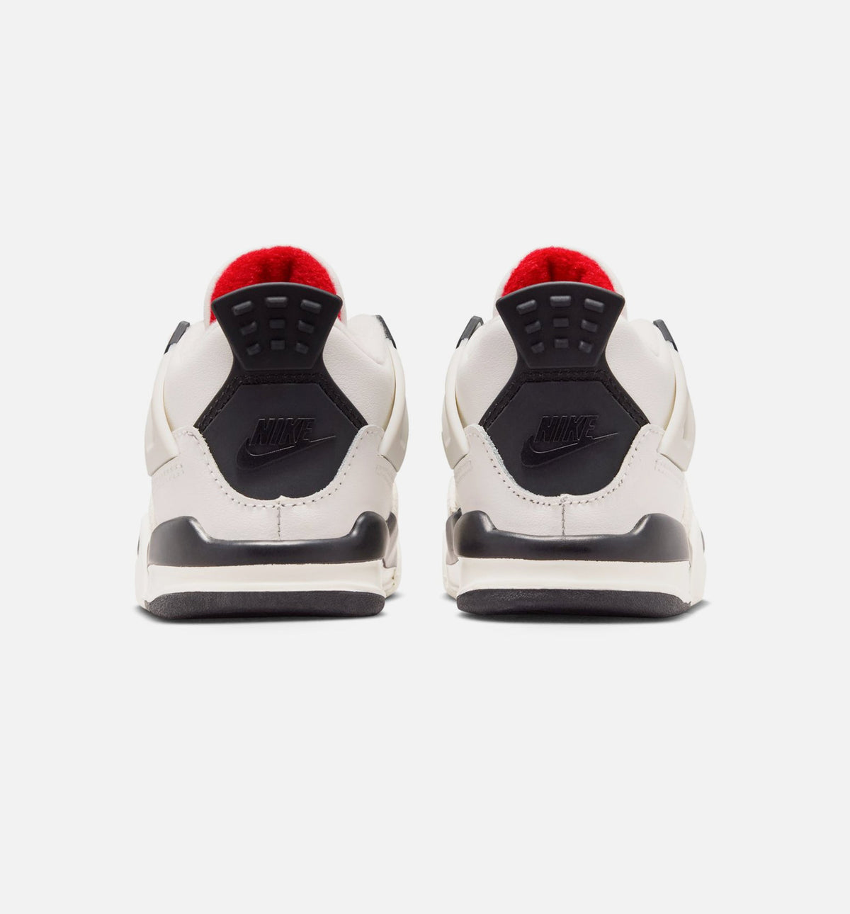 Air Jordan 4 Retro Flight Club Infant & Toddler Lifestyle Shoes - Sail / Black / University Red
