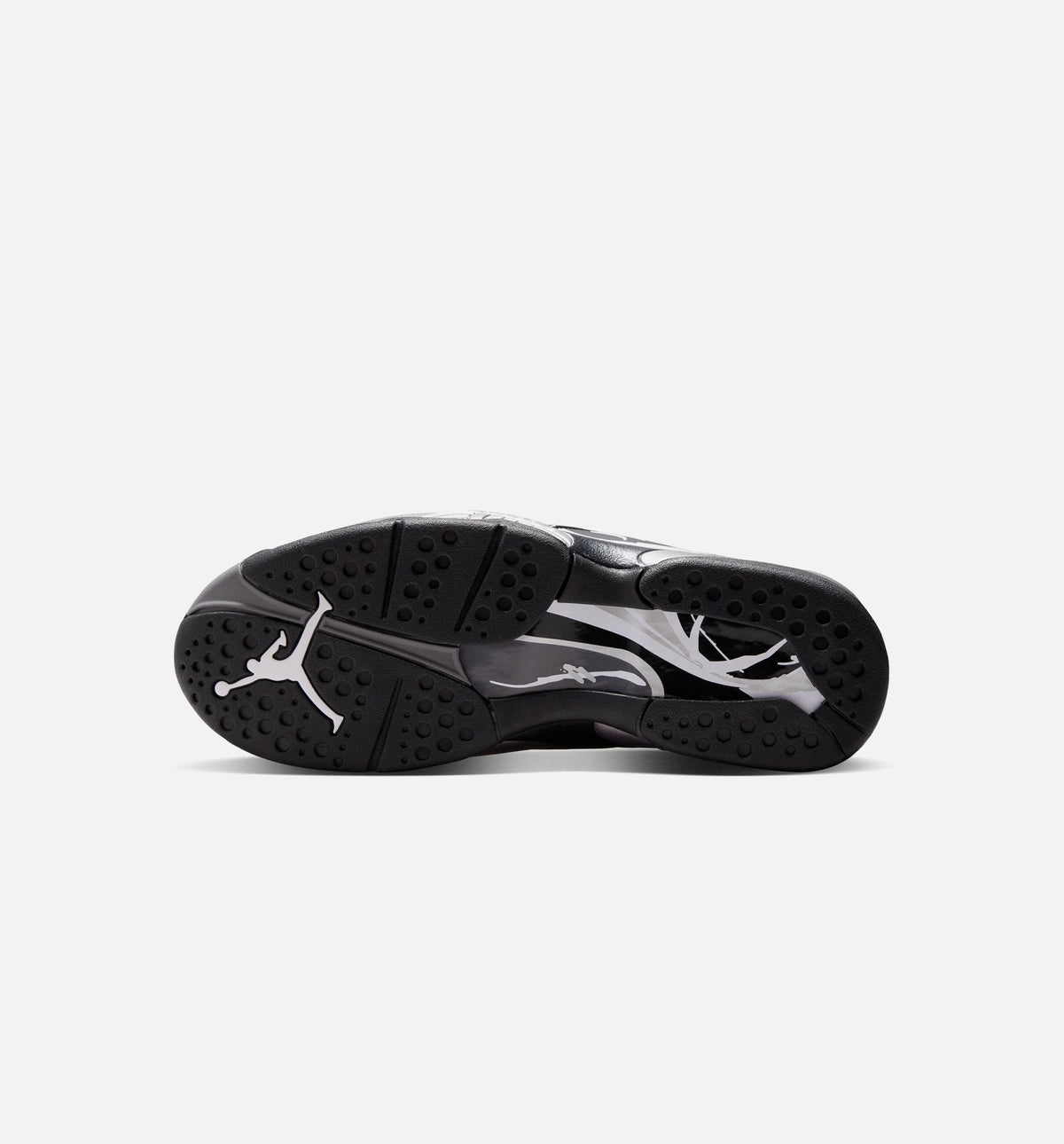 Air Jordan 8 Retro Chrome Men's Lifestyle Shoes - Black / White / Light Graphite