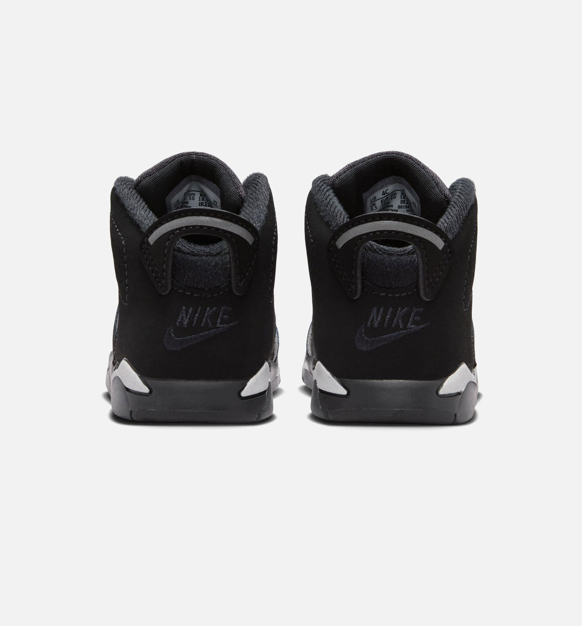 Air Jordan 6 Cap & Gown Infant & Toddler Lifestyle Shoes - Black / Reflective Silver