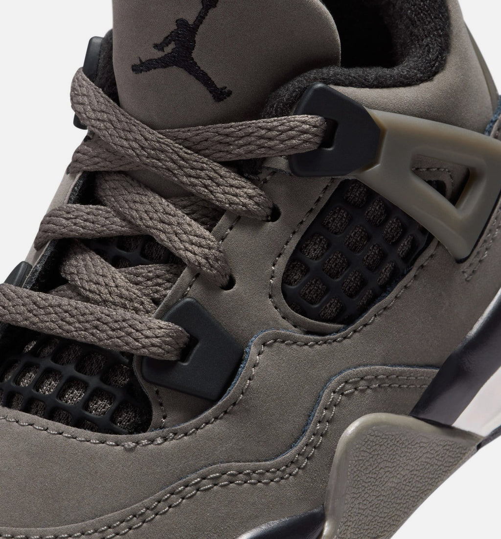 Air Jordan 4 Retro Cave Stone and Black Infant & Toddler Lifestyle Shoes - Cave Stone / Black / Moon Particle