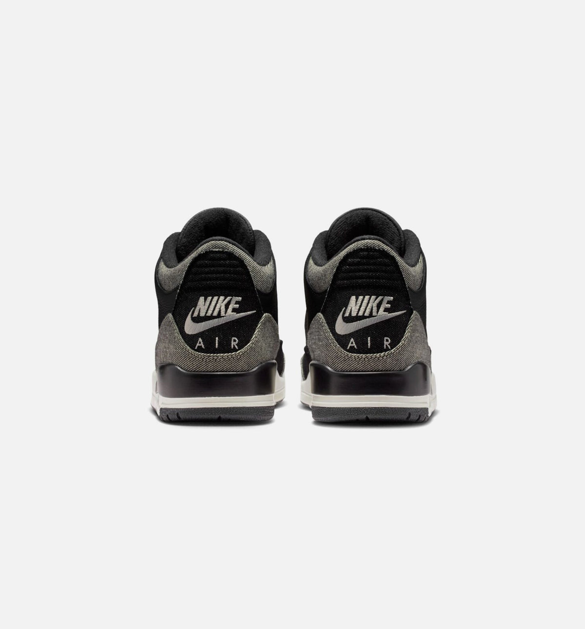 Air Jordan 3 x Levi's Black and White Men's Lifestyle Shoes - Denim / Black / Gym Red