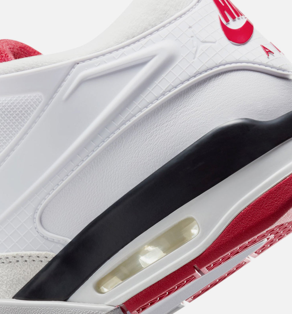 Air Jordan 4 RM Men's Lifestyle Shoes - White / Black / Neutral Grey