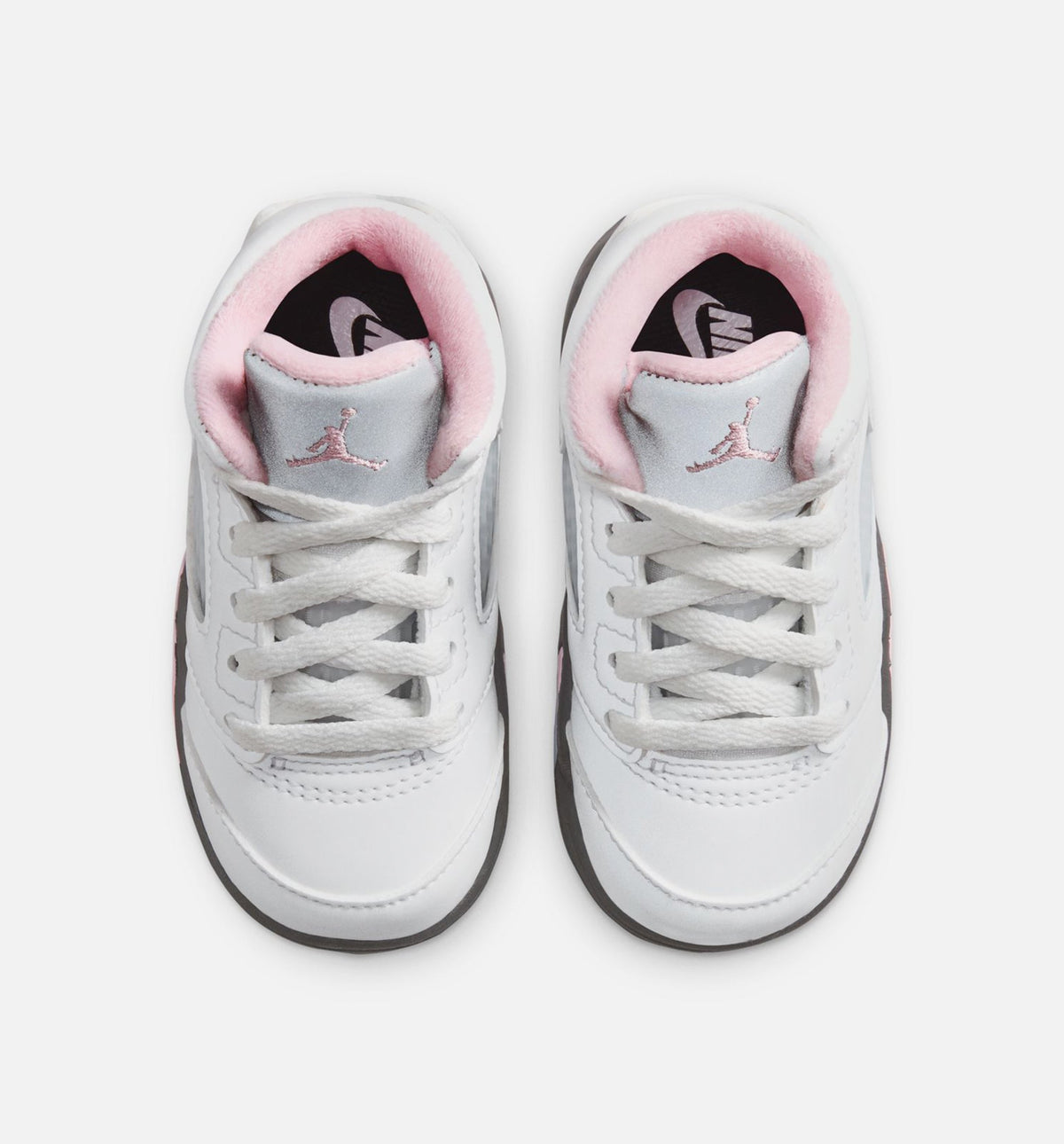 Air Jordan 5 Retro Medium Soft Pink Infant & Toddler Lifestyle Shoes - White / Black / Medium Soft Pink