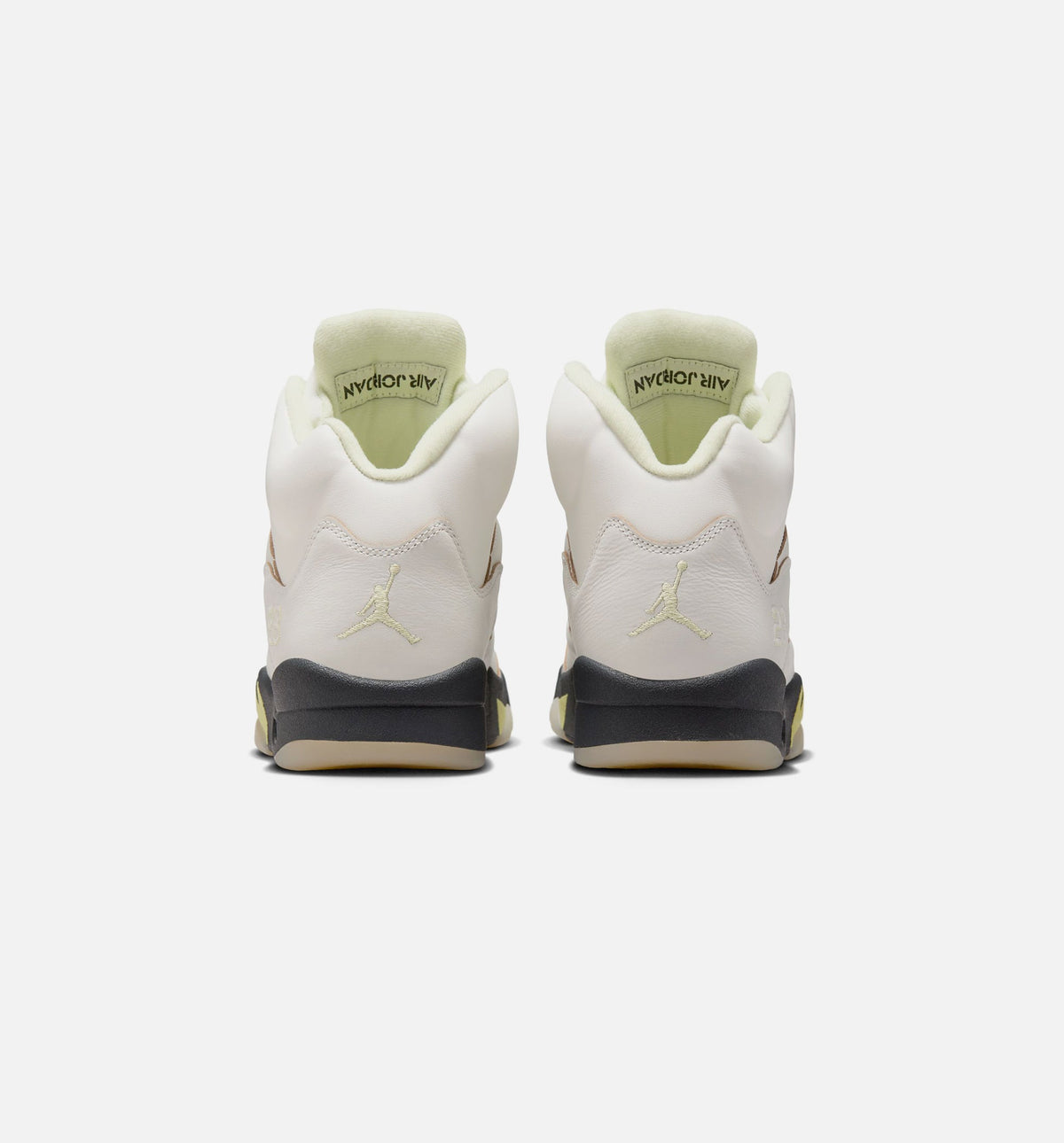 Air Jordan 5 Retro Luminous Green and Sail Women's Lifestyle Shoes - Sail / Luminous Green / Anthracite