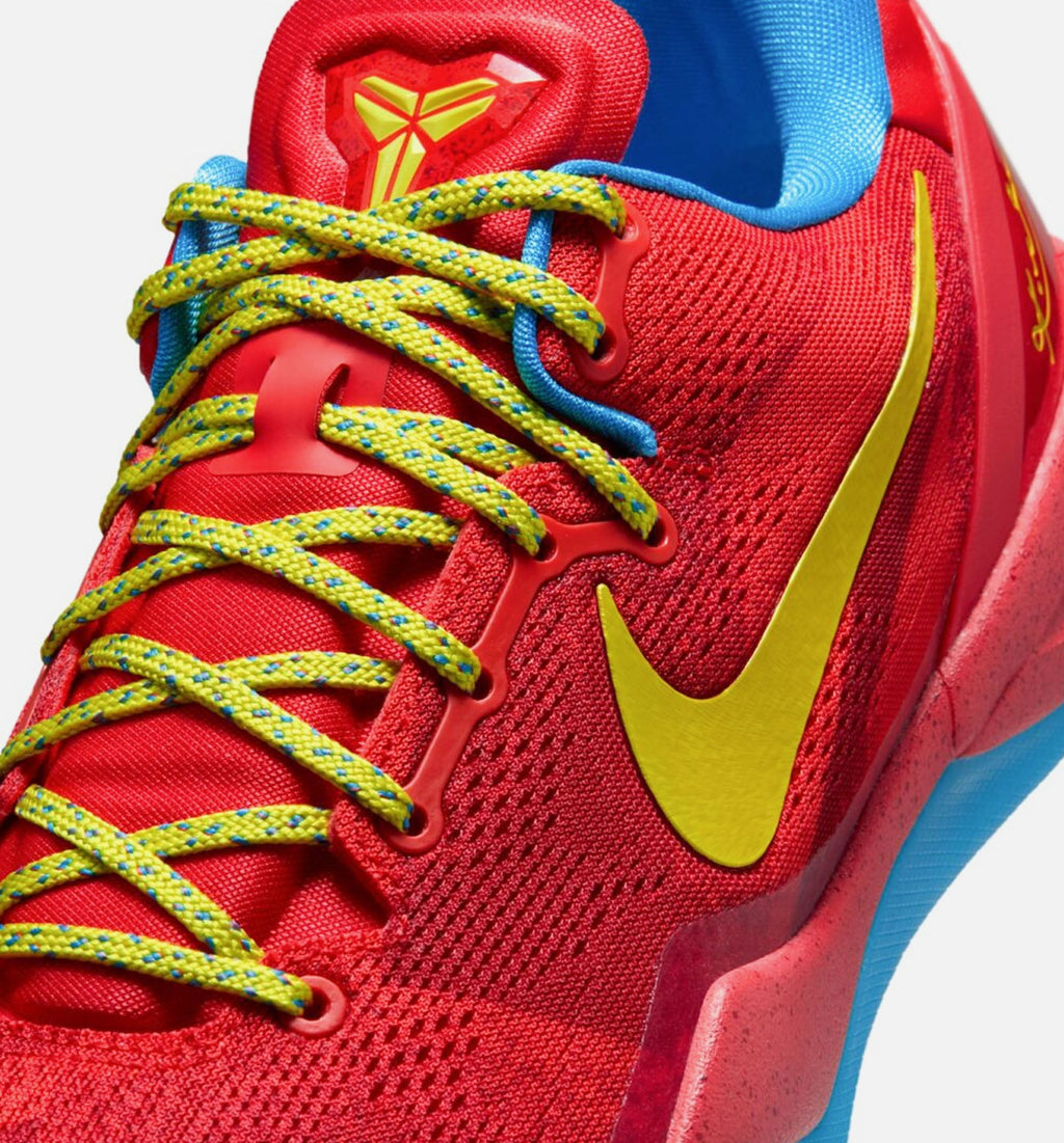 Kobe VIII Protro Year of the Horse Men's Lifestyle Shoes - Light Crimson / Vivid Blue / Bright Citron