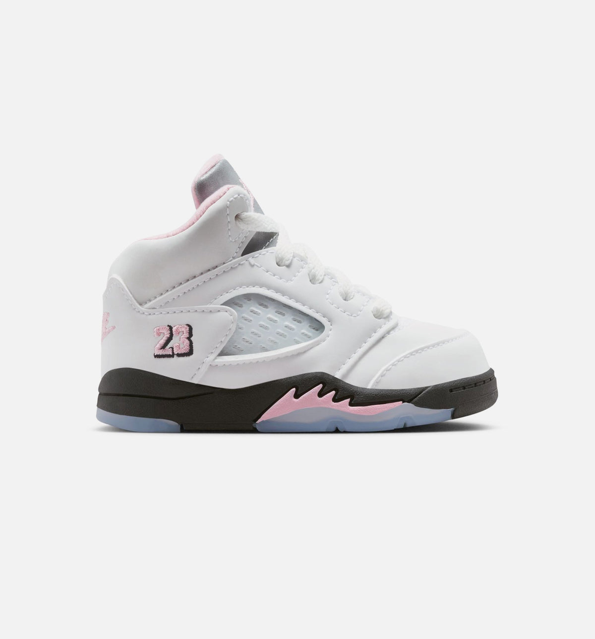 Air Jordan 5 Retro Medium Soft Pink Infant & Toddler Lifestyle Shoes - White / Black / Medium Soft Pink