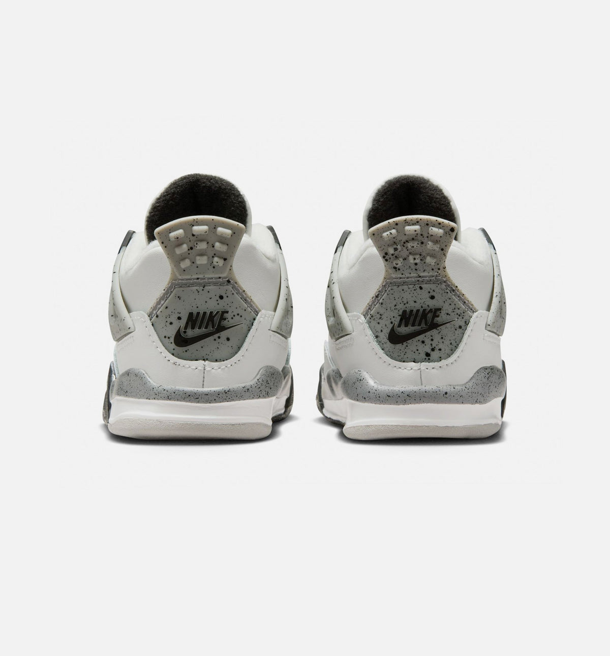 Air Jordan 4 Retro White Cement Infant & Toddler Lifestyle Shoes - Summit White / Fire Red / Cement Grey