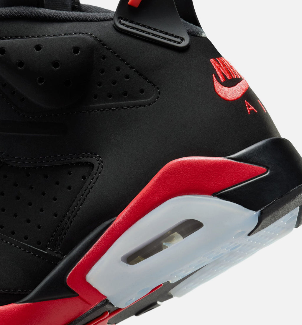 Air Jordan 6 Retro Infrared Salesman Men's Lifestyle Shoes - Black / Light Crimson