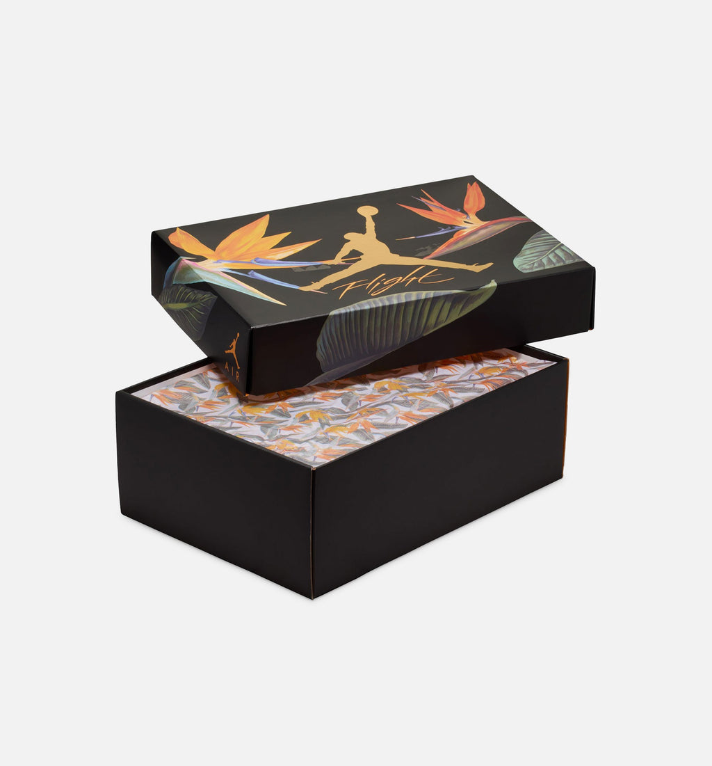 Air Jordan 4 Retro Birds of Paradise Women's Lifestyle Shoes - Coconut Milk / Metallic Gold / Muslin / Bright Mango / Sundial / Black