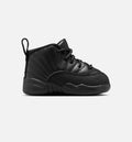 Air Jordan 12 Retro Bloodline Infant & Toddler Lifestyle Shoes - Black / Varsity Red
