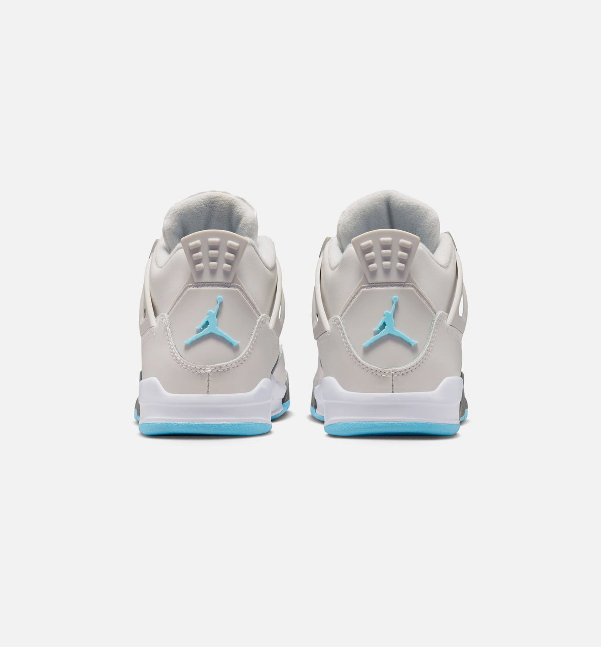 Air Jordan 4 Retro Blue Chill Preschool Lifestyle Shoes - Photon Dust / Blue Chill / Flat Pewter / White / Blue Tint