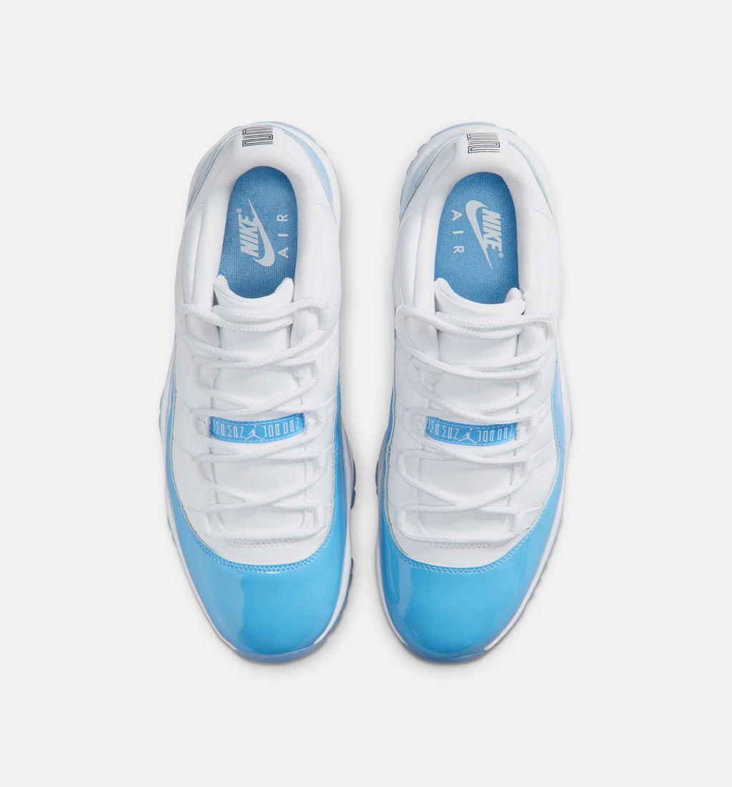 Air Jordan 11 Retro Low University Blue Men's Lifestyle Shoes - White / University Blue / Black